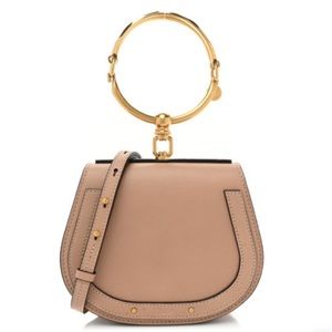 Chloé Small Nile Buckle Bag in Biscotti Beige